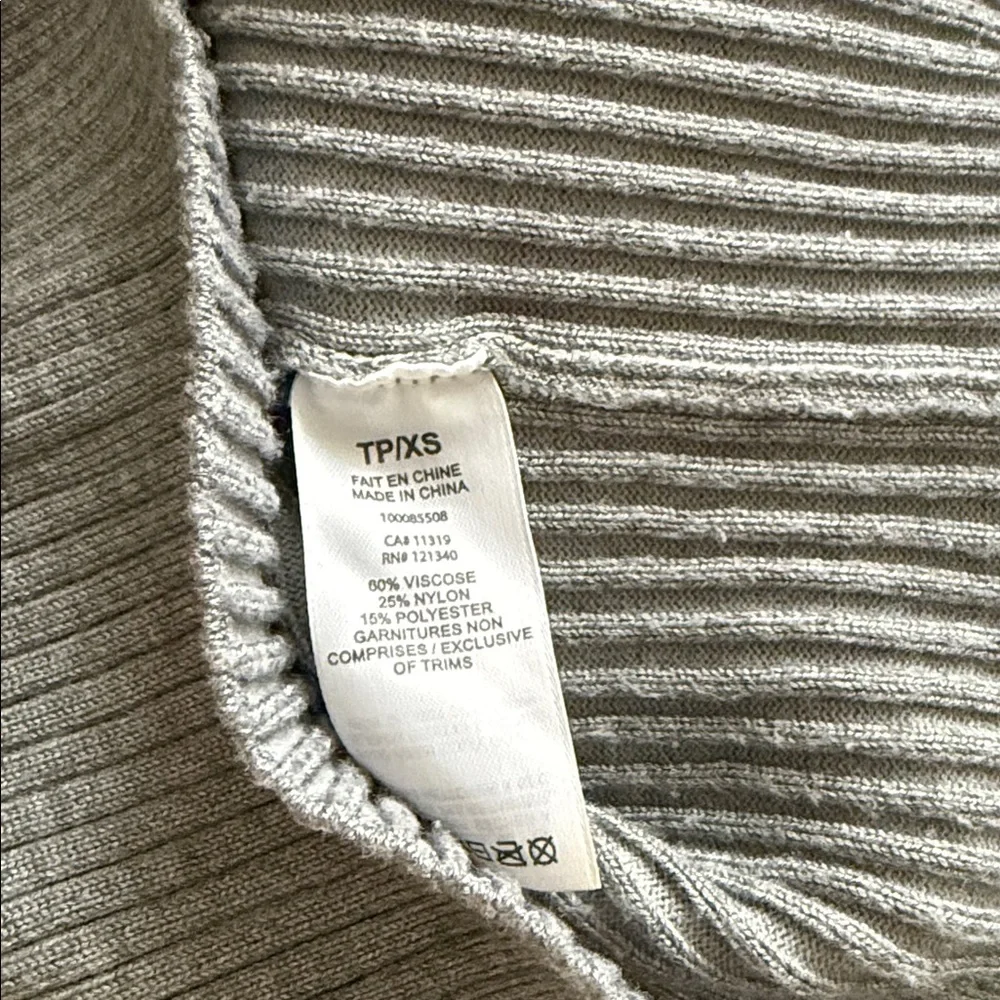 Dynamite Gray Knit Midi Dress XS